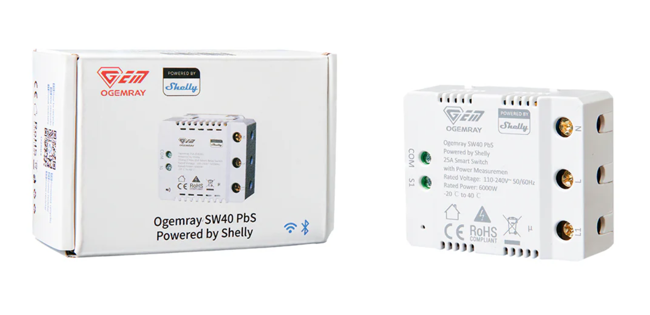 Ogemray Smart relay 25A – Výkonné chytré relé s měřením spotřeby Ogemray Smart relay 25A – Výkonné chytré relé s měřením spotřeby